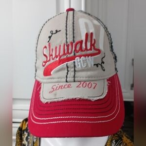 DESIGN APPAREL GRAND CANYON WEST DISTRESSED EMBROIDERED MESH ADJUSTABLE CAP HAT